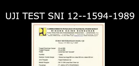 Uji Test SNI 12--1594-1989